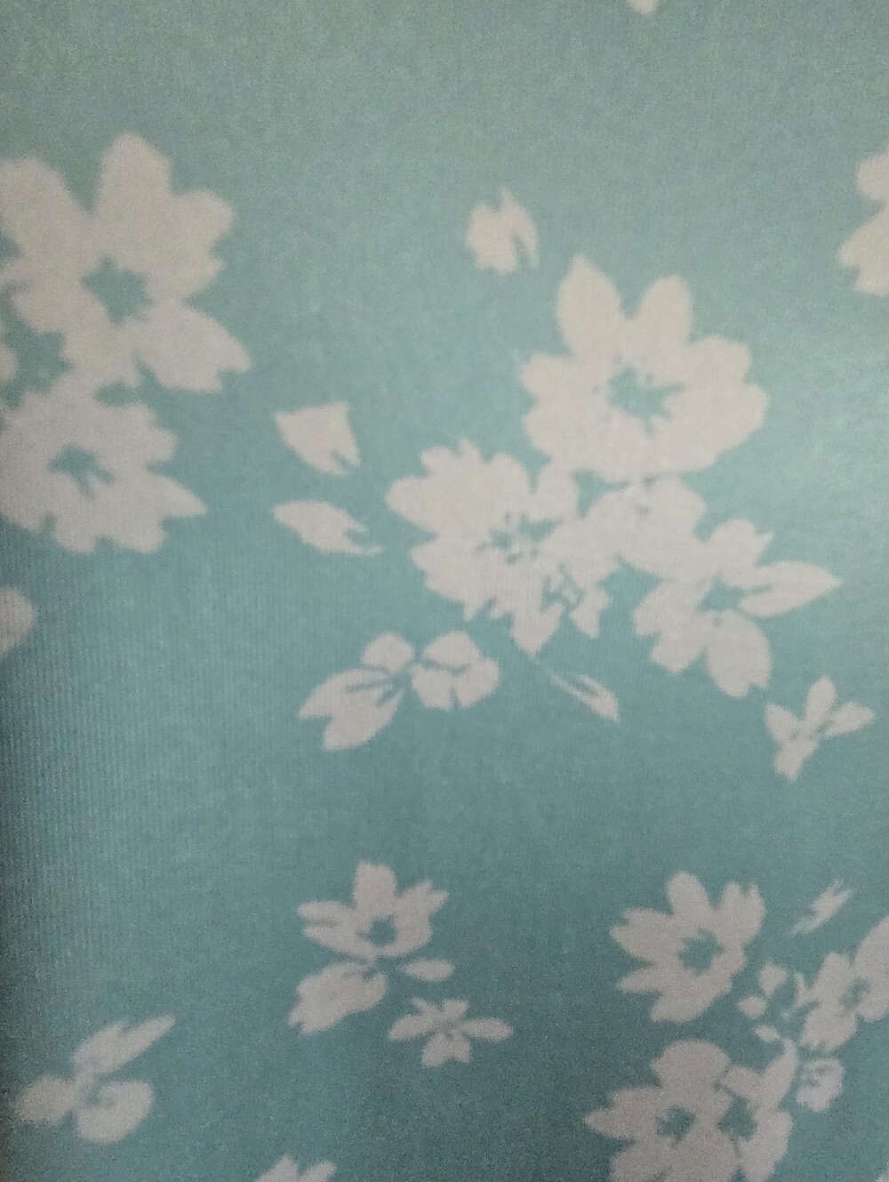 Aqua and White Floral Print Sleeveless Midi Dress Lightweight Womens L (US 8/10) - Picture 4 of 10